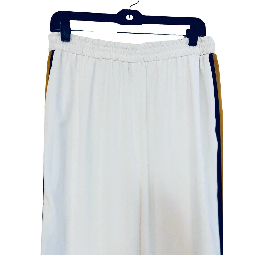 3/$15 Ashro Crepe Flat Front Sporty Side Stripe Womans Career Office Casual Pant - Picture 7 of 11